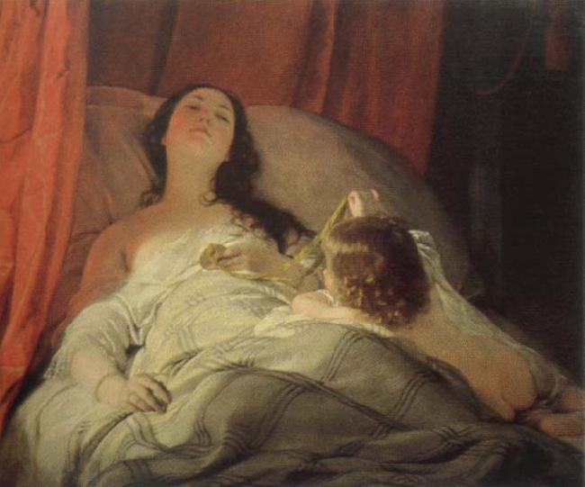 Friedrich von Amerling the drowsy one